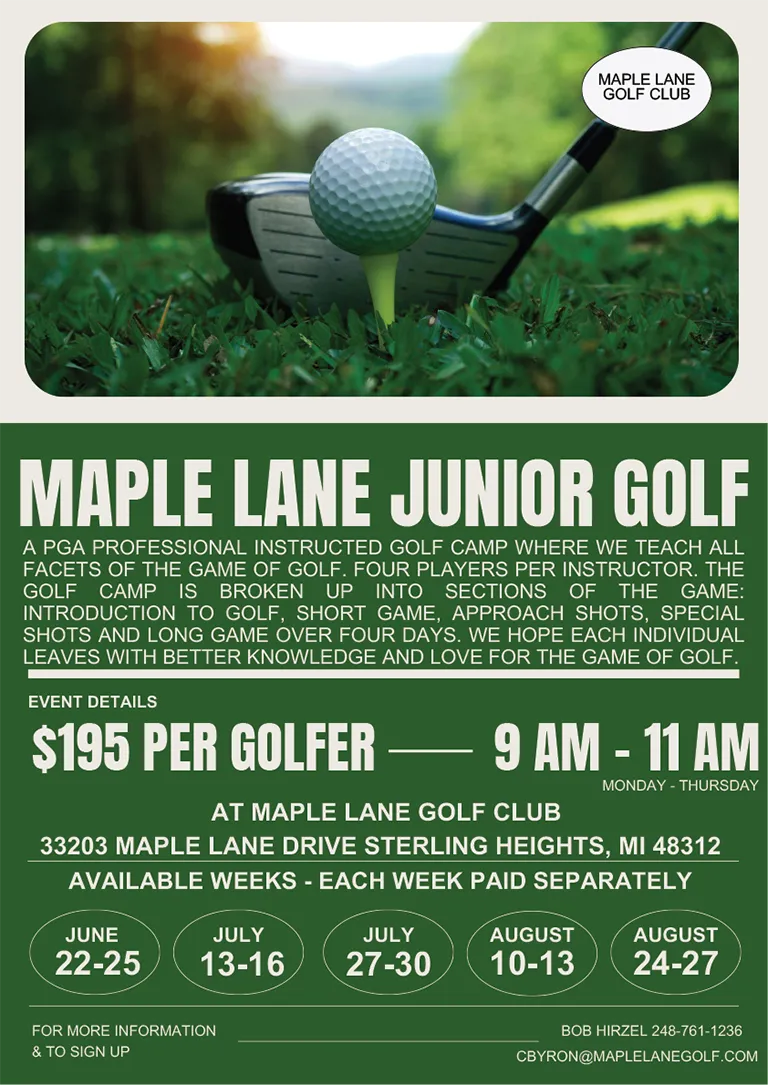 junior golf flyer